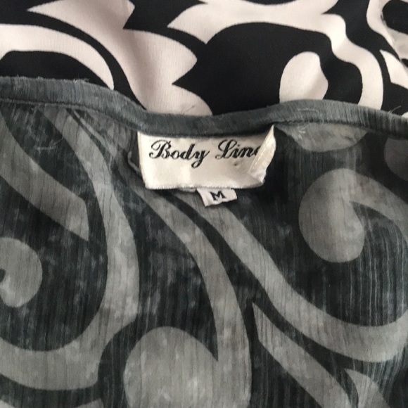 Linen sequin long sleeve shirt. - Picture 2 of 3